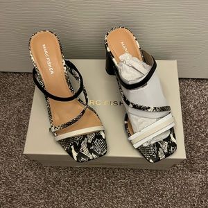 Marc Fisher snake skin heels